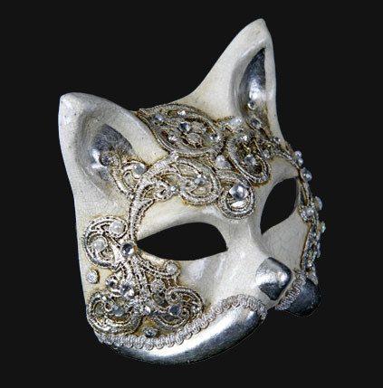 Gatto Macrame Craquele Silver Cat - Image 3